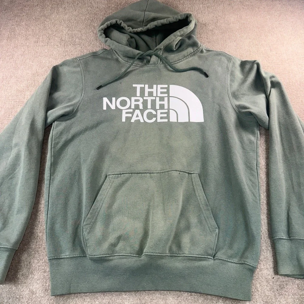 The North Face Mens Half Dome Pullover Hoodie Sage Green Small NF0A4M4B